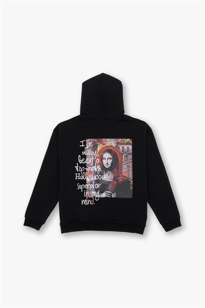 Top-Notch Oversize Sweatshirt Erkek Siyah