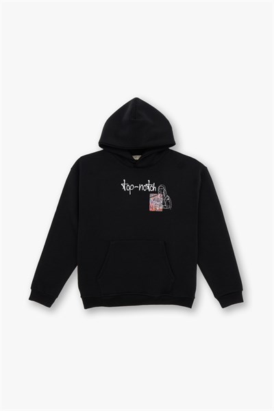 Top-Notch Oversize Sweatshirt Erkek Siyah