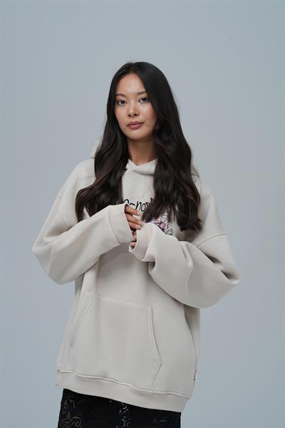 Top-Notch Oversize Sweatshirt Kadın Stone