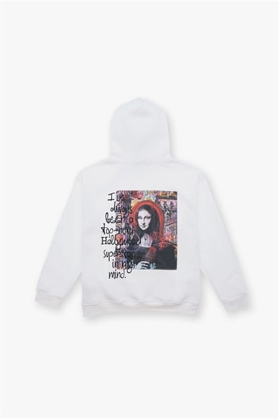 Top-Notch Oversize Sweatshirt Kadın Ekru