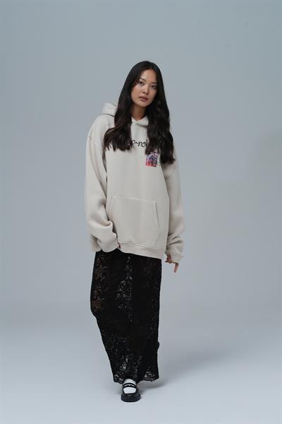 Top-Notch Oversize Sweatshirt Kadın Stone