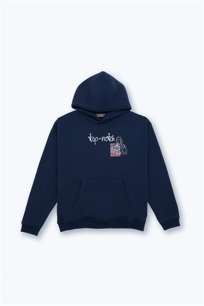 Top-Notch Oversize Sweatshirt Kadın İndigo