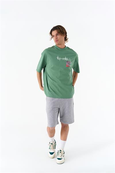 Top-Notch Oversize Tişört Erkek Yeşil