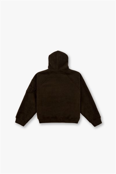 Urban Shield Oversize Welsoft Sweatshirt Kadın Kahverengi