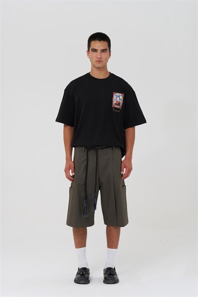 Vincent Canvas Tale Oversize Erkek Tişört Siyah