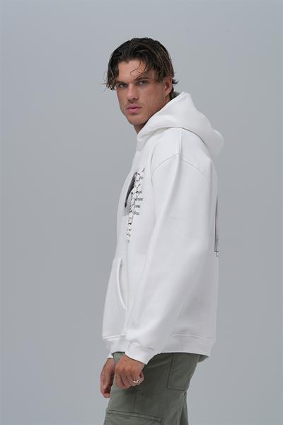 Wild Spirit Oversize Sweatshirt Erkek Ekru