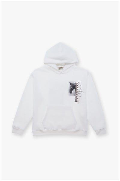 Wild Spirit Oversize Sweatshirt Erkek Ekru