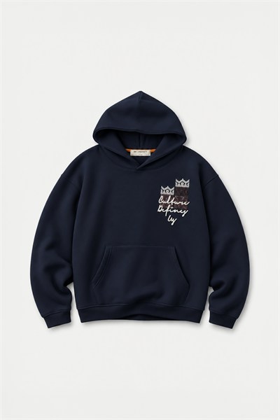 Woven Identity Oversize Erkek Sweatshirt Lacivert