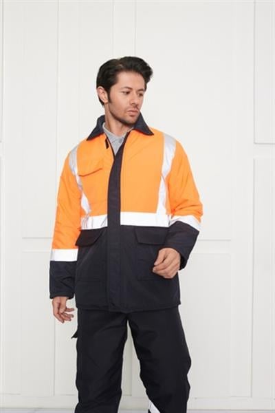 Ekonomik İş Montu Turuncu Lacivert