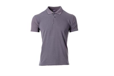 Polo Yaka Kısa Kol Lacoste Tshirt Boyalı Gri (Füme)