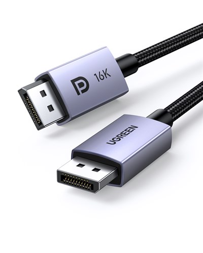 UGREEN 16K DisplayPort Kablo 2.1 DP2.0 40Gbps 8K@240Hz, 1m, 15383