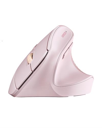 UGREEN 2.4Ghz USB Bağlantısı, 4000 Dpi, 57° Dikey Açı, Ergonomik Dikey Kablosuz Gelişmiş Mouse, Pembe, 55917