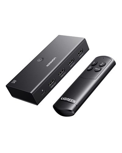 UGREEN 3-in-1 4K@60Hz HDMI Uzaktan Kumandalı Switch, 55857