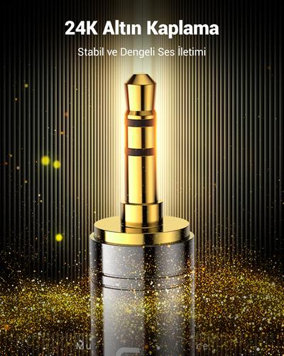 UGREEN 3.5mm Male to 6.35mm Female Adapter 1pcs, 60711