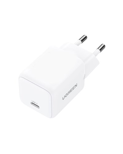 UGREEN 30W GaN USB-C Tek Portlu Hızlı Şarj Cihazı, Beyaz, 65009