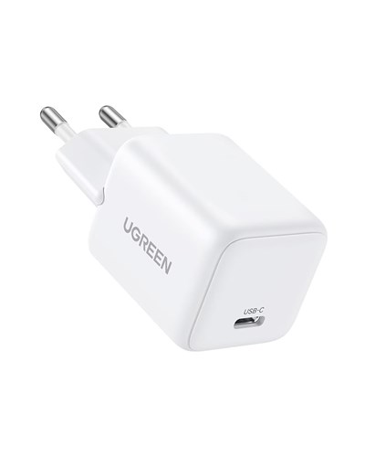 UGREEN 30W GaN USB-C Tek Portlu Hızlı Şarj Cihazı, Beyaz, 65009