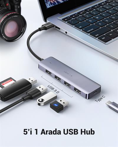 UGREEN 4 Portlu USB 3.0 Hub USB Çoklayıcı Adaptör, 50985