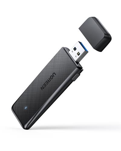 UGREEN AC1300 USB 3.0 1300Mbps 2.4/5Ghz Wi-Fi Kablosuz Alıcı Ağ Adaptörü, 50340