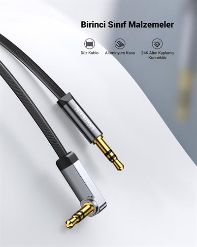 UGREEN AV119 3.5mm Aux Ses Kablosu, 1.5 Metre, 10734