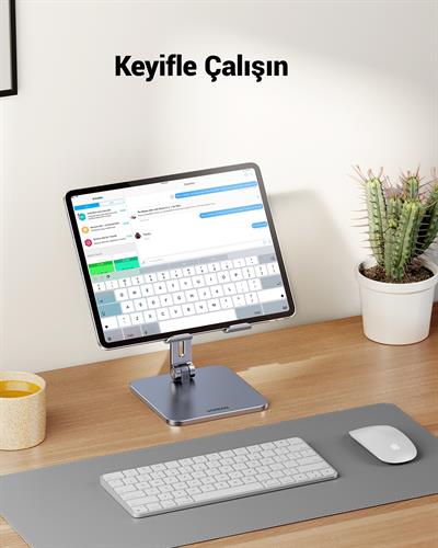 UGREEN Ayarlanabilir Metal Tablet Tutucu Standı, Uzay Grisi, 40393