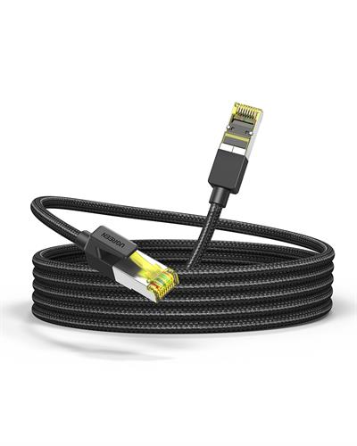 UGREEN Cat7 Ethernet Kablosu Naylon 10Gbps 600Mhz Yönlendirici, Ps5, Ps4, Xbox One, Switch, Tv Vb. İle Uyumludur (15M), 10643
