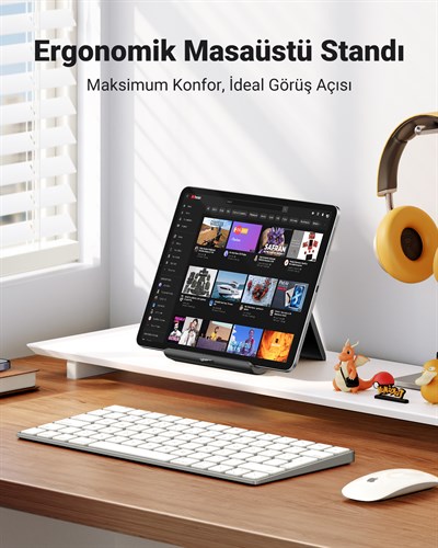 UGREEN Çok Amaçlı Masaüstü Tablet Standı, Siyah, 50748