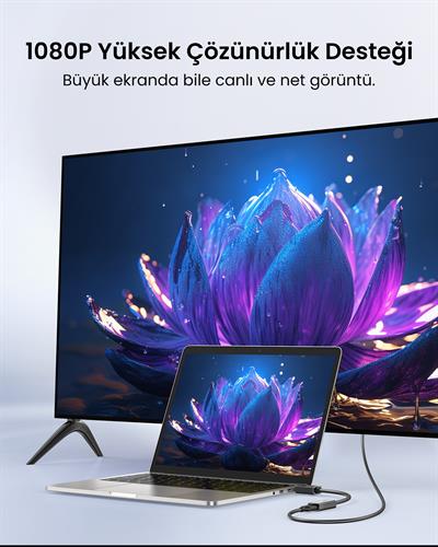 UGREEN Display Port to HDMI 4K Dönüştürücü Adaptör, 40363