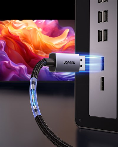 UGREEN Displayport 16K@60Hz Male to Male Örgülü Kablo 2m, 55568