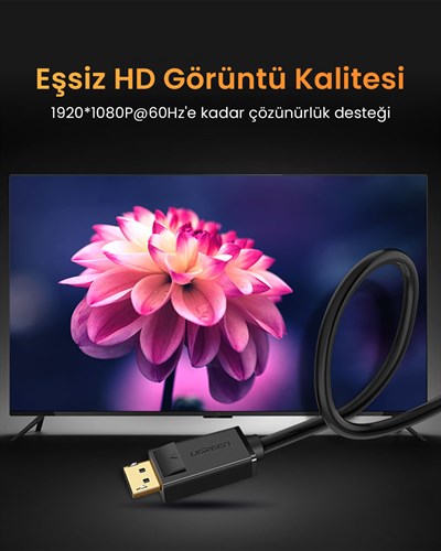 UGREEN Displayport to VGA Görüntü Aktarma Kablosu 1.5 Metre, 10247