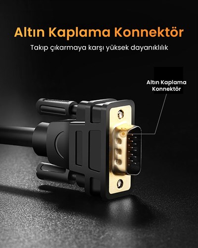 UGREEN Displayport to VGA Görüntü Aktarma Kablosu 1.5 Metre, 10247