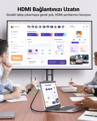 UGREEN HDMI 8K 60Hz Uzatma Kablosu 0.5m, 40400