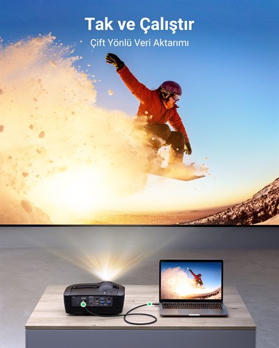 UGREEN HDMI to DVI 1080P Çift Yönlü Görüntü Aktarma Kablosu, 2 Metre, 10135
