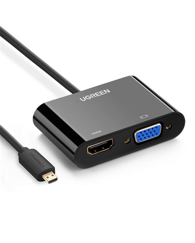 UGREEN HDMI to VGA Dişi Çevirici Adaptör Siyah, 40253