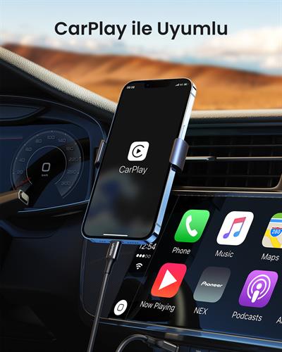 UGREEN Lightning to USB-A MFi Sertifikalı İphone Hızlı Şarj Kablosu, 1 Metre, Siyah, 80822