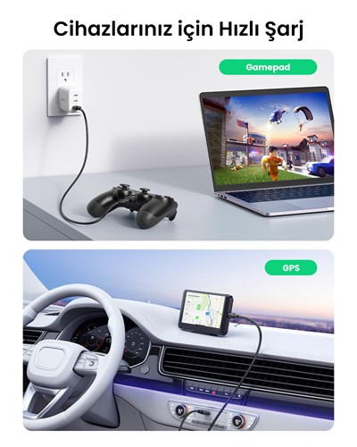 UGREEN Mini USB Şarj ve Data Kablosu 2 Metre, 30742