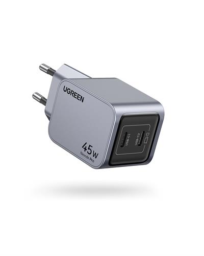 UGREEN Nexode Pro 45W GaN Hızlı Şarj Cihazı Type-C QC PD 2xUSB-C, Uzay Grisi, 35008