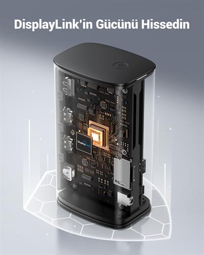 UGREEN Revedok 12-in-1 Type-C Giriş Bağlantı İstasyonu Docking Station, 90325
