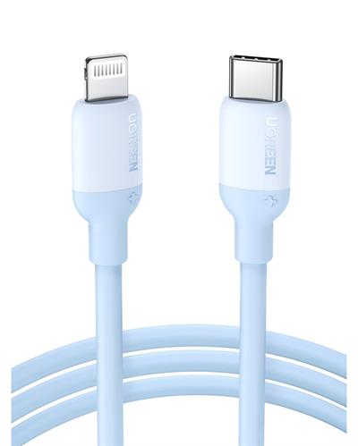 UGREEN Type-C to Lightning 3A PD MFi Sertifikalı Hızlı Şarj Kablosu, 1 Metre, Mavi, 20313