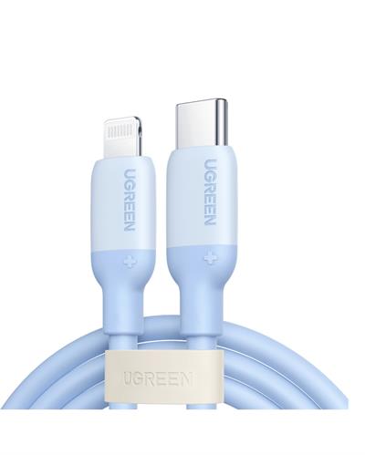 UGREEN Type-C to Lightning 3A PD MFi Sertifikalı Hızlı Şarj Kablosu, 1 Metre, Mavi, 20313