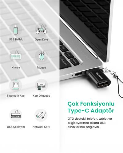 UGREEN Type-C to USB 3.0 Dönüştürücü, 50283