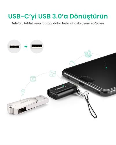 UGREEN Type-C to USB 3.0 Dönüştürücü, 50283