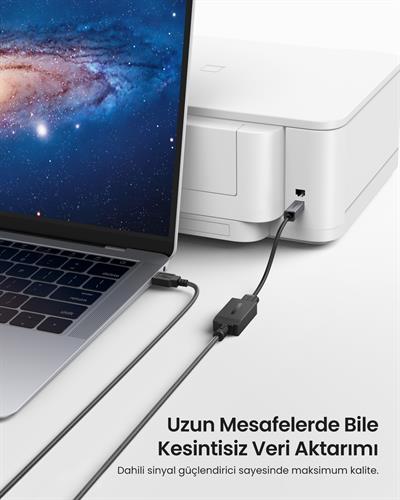 UGREEN USB 2.0 Uzatma Kablosu ile aktif Wi-Fi amplifikatör, 5 Metre, 10319