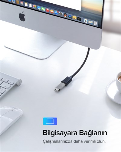 UGREEN USB-A 2.0 Uzatma Kablosu Siyah 1.5 Metre, 10315