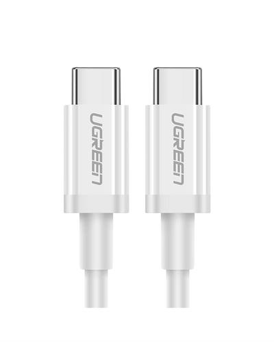 UGREEN USB-C 60W 3A QC PD Hızlı Şarj Kablosu, 2 Metre, Beyaz, 60520