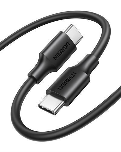 UGREEN USB-C 60W 3A QC PD Hızlı Şarj Kablosu, 2 Metre, Siyah, 10306