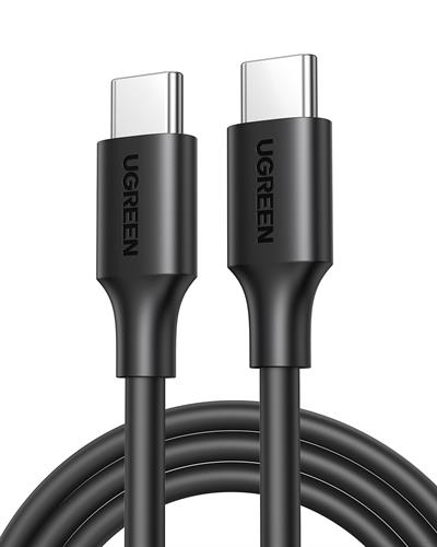 UGREEN USB-C 60W 3A QC PD Hızlı Şarj Kablosu, 2 Metre, Siyah, 10306
