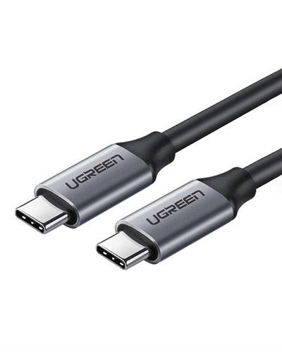 UGREEN USB-C 60W Thunderbolt USB3.1 GEN1 3A QC PD Hızlı Şarj Kablosu, 1.5 Metre, Siyah, 50751