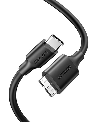 UGREEN USB-C to USB Micro B 1 Metre, Siyah, 20103