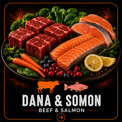 Cat Raw Dana & Somon Barf Omega 3 Destekli Doğal Çiğ Kedi Maması