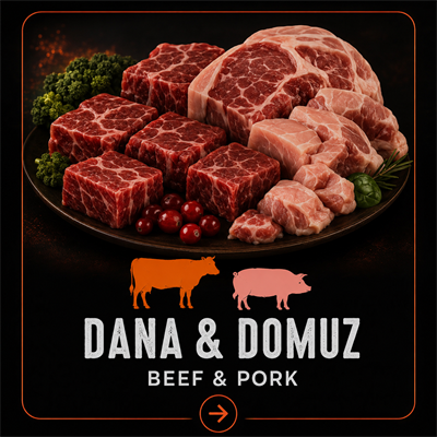 Raw Power Dana & Domuz Barf Yüksek Enerjili Doğal Çiğ Köpek Maması - 5 Kg